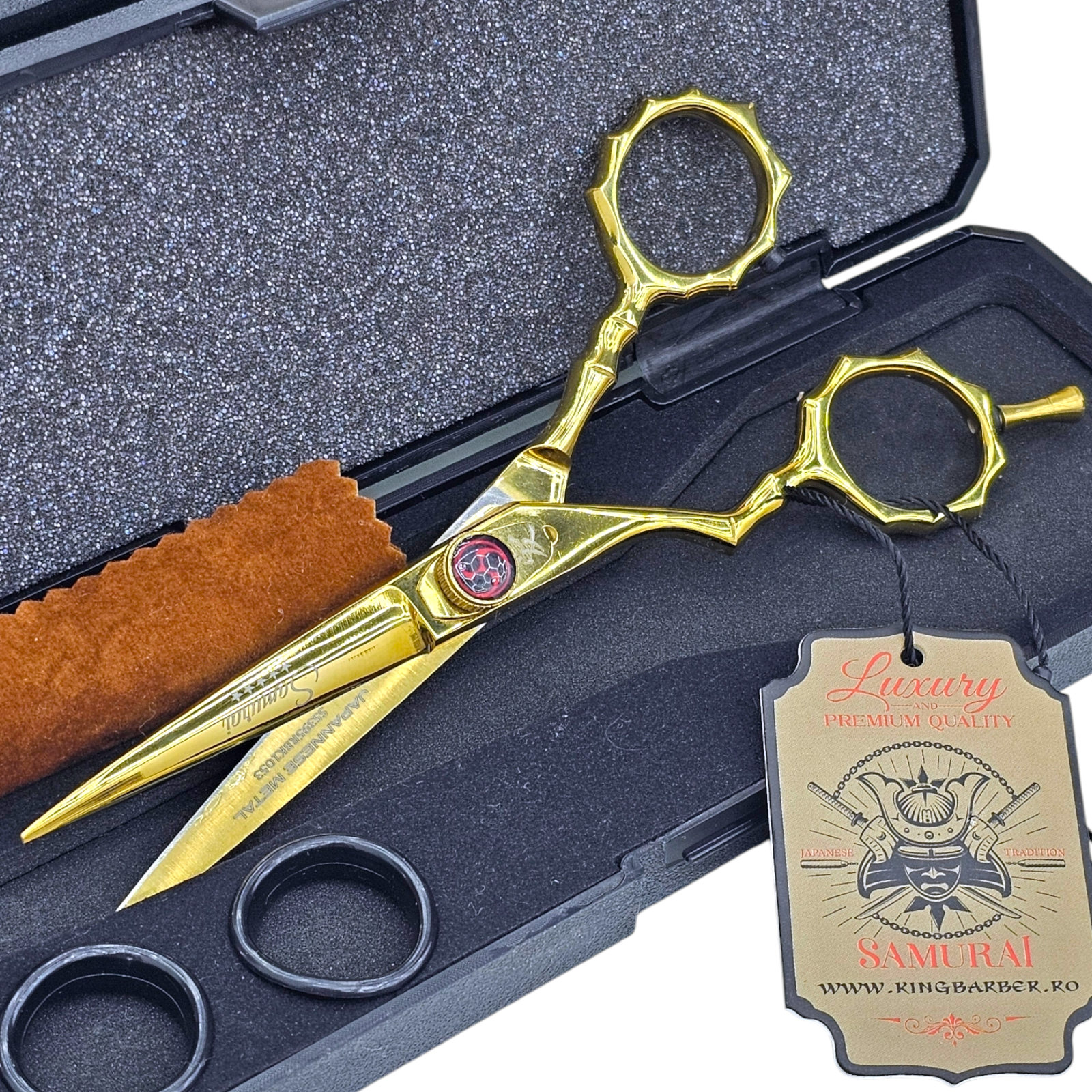 Samurai Gold Smarald – Foarfeca Tuns - Stanga, 6.5 inch - imagine 4